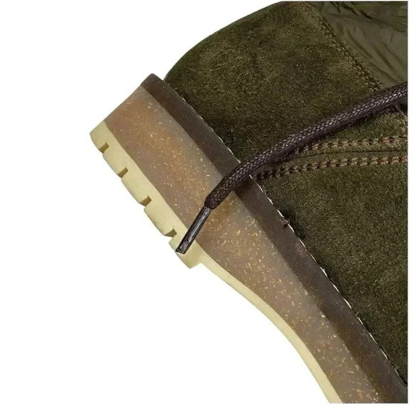 Shoe the Bear Comrade Suede & Textile Lace-Up Boot Khaki size 43 US 9.5-10 - Picture 6 of 13